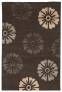 Judy Ross Hand-Knotted Custom Wool Rosette Rug graphite/graphite silk/pewter silk/nude silk