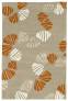 Judy Ross Hand-Knotted Custom Wool Shells Rug oyster/cream/oyster silk/melon