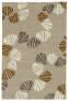 Judy Ross Hand-Knotted Custom Wool Shells Rug oyster/parchment/iron silk/auburn