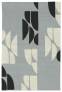 Judy Ross Hand-Knotted Custom Wool Slice Rug celadon/cream/black