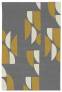 Judy Ross Hand-Knotted Custom Wool Slice Rug charcoal/cream/curry