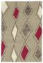 Judy Ross Hand-Knotted Custom Wool Cascade Rug oyster/parchment silk/iron silk/carmine