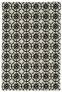 Judy Ross Hand-Knotted Custom Wool Small Pinwheels Rug parchment/black