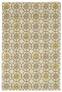 Judy Ross Hand-Knotted Custom Wool Small Pinwheels Rug parchment/blonde silk/gold silk