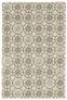 Judy Ross Hand-Knotted Custom Wool Small Pinwheels Rug parchment/smoke/smoke silk