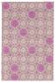 Judy Ross Hand-Knotted Custom Wool Small Pinwheels Rug pink/parchment/fuschia silk