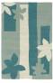 Judy Ross Hand-Knotted Custom Wool Sunset Rug sage/seafoam/cream