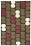 Judy Ross Hand-Knotted Custom Wool Tabla Rug fig/clove/cream/claret silk