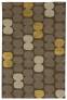 Judy Ross Hand-Knotted Custom Wool Tabla Rug fig/stone/gold silk/oyster