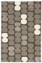 Judy Ross Hand-Knotted Custom Wool Tabla Rug iron/smoke/cream/smoke silk