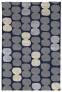 Judy Ross Hand-Knotted Custom Wool Tabla Rug midnight/cadet/cadet silk/oyster silk