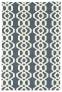 Judy Ross Hand-Knotted Custom Wool Trellis Rug slate/cream