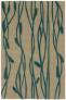 Judy Ross Hand-Knotted Custom Wool Vines Rug blonde/azure