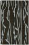 Judy Ross Hand-Knotted Custom Wool Vines Rug chocolate/celadon