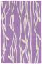 Judy Ross Hand-Knotted Custom Wool Vines Rug lilac/parchment silk