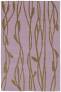 Judy Ross Hand-Knotted Custom Wool Vines Rug mauve/blonde silk