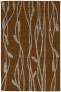 Judy Ross Hand-Knotted Custom Wool Vines Rug russet/smoke silk