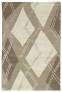 Judy Ross Hand-Knotted Custom Wool Argyle Rug oyster/parchment/stone/oyster silk