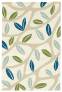 Judy Ross Hand-Knotted Custom Wool Branches Rug cream/wheat/spring green/seabreeze/tropical blue