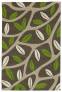 Judy Ross Hand-Knotted Custom Wool Branches Rug iron/oyster/lime/parchment