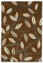 Judy Ross Hand-Knotted Custom Wool Branches Rug russet/dark fig silk/parchment/oyster
