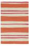 Judy Ross Hand-Knotted Custom Wool Cabana Rug cream/guava/orchid