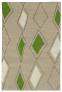 Judy Ross Hand-Knotted Custom Wool Cascade Rug oyster/iron silk/lime/parchment