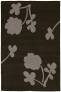Judy Ross Hand-Knotted Custom Wool Clover Rug chocolate/silver
