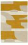 Judy Ross Hand-Knotted Custom Wool Composition Rug cream/oyster/marigold