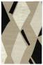 Judy Ross Hand-Knotted Custom Wool Diamonds Rug oyster/black/parchment silk/parchment