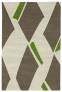 Judy Ross Hand-Knotted Custom Wool Diamonds Rug parchment/iron/lime