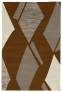 Judy Ross Hand-Knotted Custom Wool Diamonds Rug russet/parchment/pewter silk/pewter