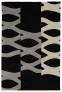 Judy Ross Hand-Knotted Custom Wool DNA Rug black/silver silk/putty