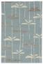 Judy Ross Hand-Knotted Custom Wool Dragonfly Rug celadon/parchment/smoke silk
