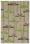 Judy Ross Hand-Knotted Custom Wool Dragonfly Rug oyster/iron/lime