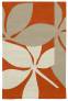 Judy Ross Hand-Knotted Custom Wool Fauna Rug coral/oyster/parchment