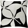 Judy Ross Textiles Hand-Embroidered Chain Stitch Fauna Throw Pillow black/cream