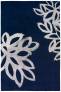 Judy Ross Hand-Knotted Custom Wool Lagoon Rug midnight/parchment silk/pewter silk