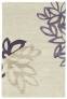 Judy Ross Hand-Knotted Custom Wool Lagoon Rug parchment/grape/oyster silk/grape silk