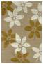 Judy Ross Hand-Knotted Custom Wool Lilies Rug blonde/parchment silk/gold silk