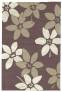 Judy Ross Hand-Knotted Custom Wool Lilies Rug mulberry/oyster/parchment silk