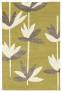 Judy Ross Hand-Knotted Custom Wool Palm Rug pollen/cream/pewter silk