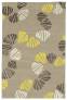 Judy Ross Hand-Knotted Custom Wool Shells Rug oyster/parchment silk/yellow/iron silk