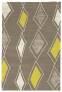 Judy Ross Hand-Knotted Custom Wool Cascade Rug pewter/parchment silk/pewter silk/yellow