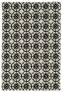 Judy Ross Hand-Knotted Custom Wool Small Pinwheels Rug parchment/black