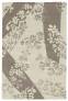 Judy Ross Hand-Knotted Custom Wool Stencil Rug parchment/smoke/smoke silk