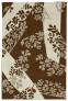 Judy Ross Hand-Knotted Custom Wool Stencil Rug pecan/parchment/oyster