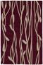 Judy Ross Hand-Knotted Custom Wool Vines Rug burgundy/oyster