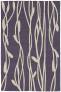 Judy Ross Hand-Knotted Custom Wool Vines Rug grape/parchment