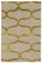 Judy Ross Hand-Knotted Custom Wool Waves Rug oyster/gold silk